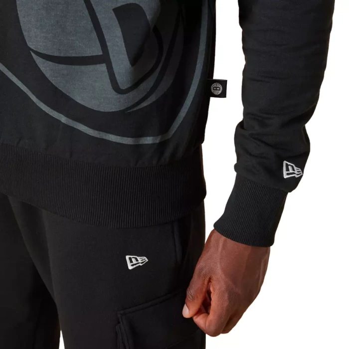 New Era bluza męska Washed Graphic NBA Brooklyn Nets black