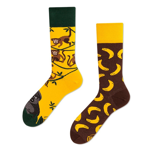 Many Mornings socks Quarter Monkey Business multicolor