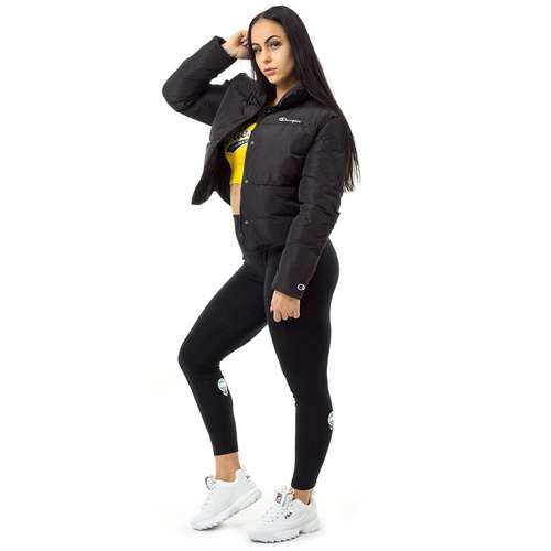 Kurtka zimowa damska Champion Reverse Weave Puffer Jacket black (112318/KK001)