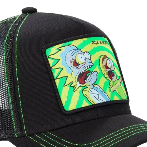 CapsLab Casquette Trucker Rick&Morty black/lime