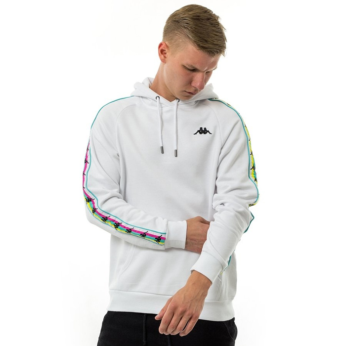 Kappa sweatshirt hoody Flavio bright white