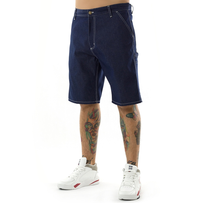 Krótkie spodnie Carhartt WIP Ruck Single Knee Short Norco Blue Dnim blue rigid