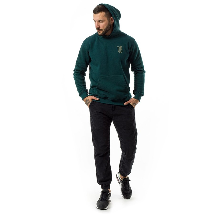 Bluza męska BOR hoody Outline Classic bottle green
