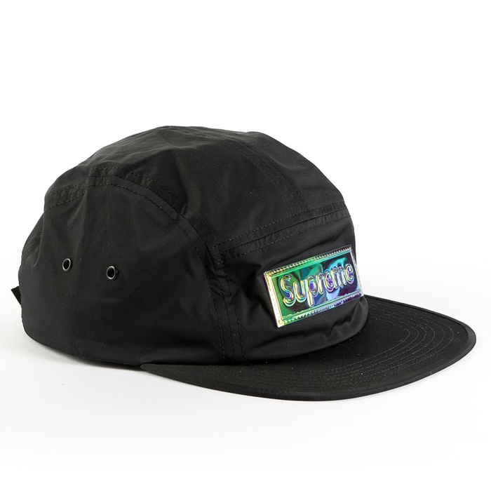 Czapka Supreme 5-panel Iridescent Logo Camp Cap black TM