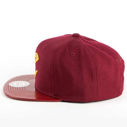 Mitchell and Ness snapback Patent 2 Tone Cleveland Cavaliers burgundy