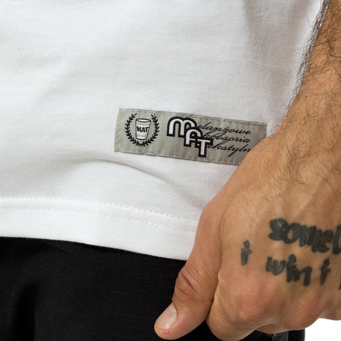 Melanżowe Akcesoria Tekstylne t-shirt Savoir Vivre white