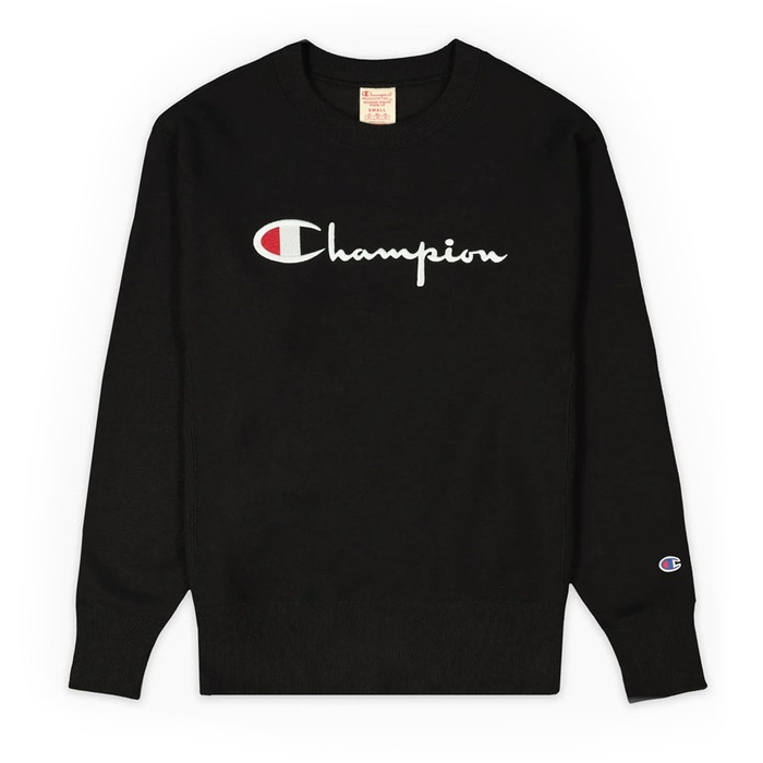 Champion sweatshirt crewneck Premium WMNS Reverse Weave Embroidered Script black (113795/F20/KK001)