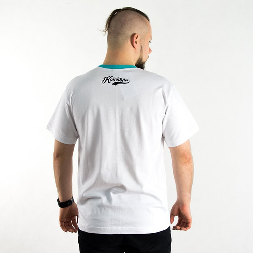 Polski Wąs t-shirt Optyk Badanie white