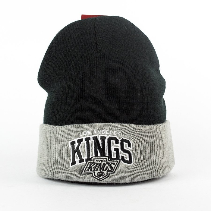 Czapka zimowa Mitchell and Ness Arched Cuff Knit Los Angeles Kings black / grey
