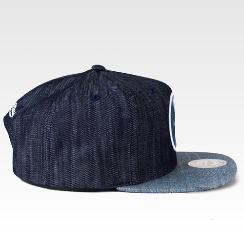 Mitchell and Ness snapback Boston Celtics Blue Linen denim