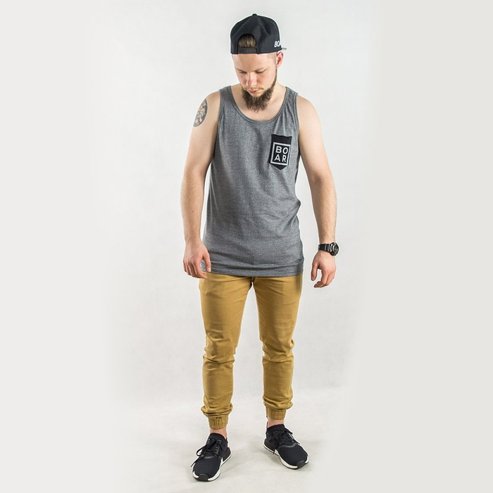 Koszulka męska Boar Clothing singlet Leyte grey heather