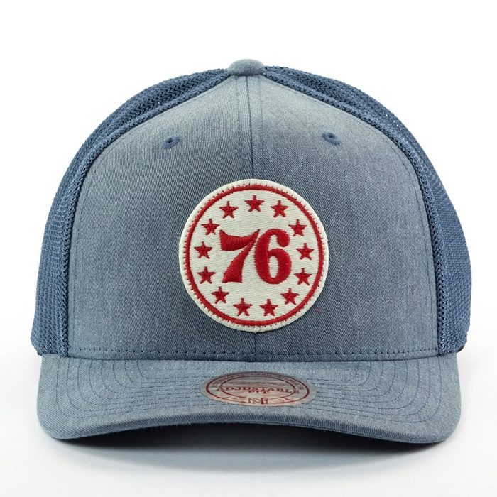 Mitchell and Ness snapback Washout 110 Flexfit Philadelphia 76ers navy