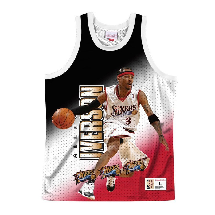 Mitchell and Ness t-shirt NBA Behind The Back Philadelphia 76ers Allen Iverson black / white / red