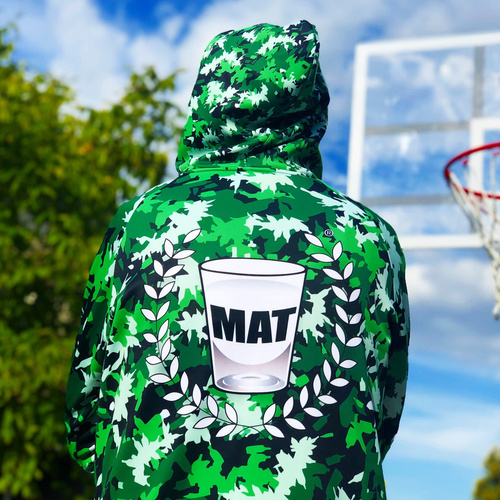 Proton x Melanżowe Akcesoria Tekstylne x MAT Wear Tech Zip Hoody Bottle Camo