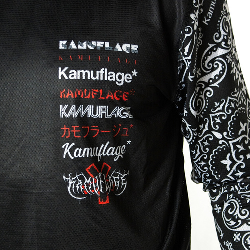 Kamuflage* longsleeve Bike Bandana & Checker black / red