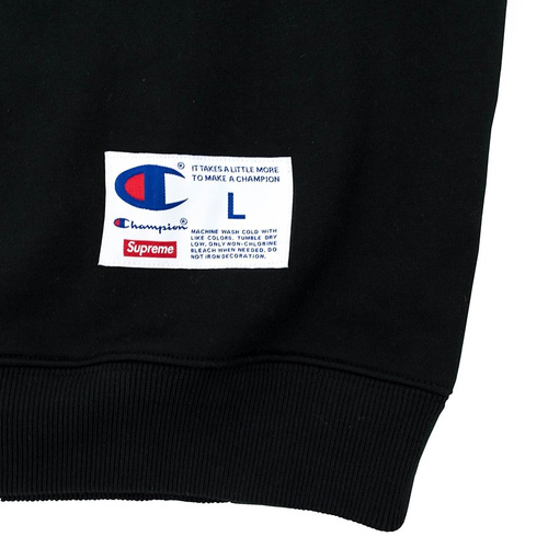 Supreme x Champion sweatshirt crewneck Stay In School black