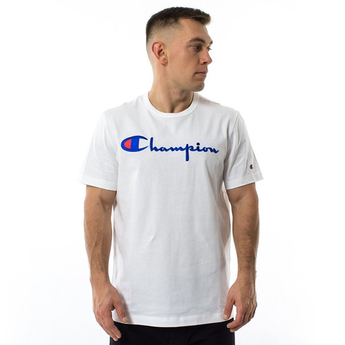Champion koszulka męska Reverse Weave Emb. Script Logo Tee white (210972/WW001)