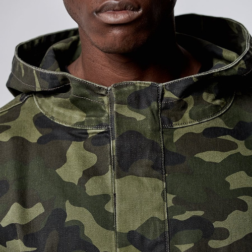 Cayler and Sons CSBL jacket Denim Half Zip Washed Woodland