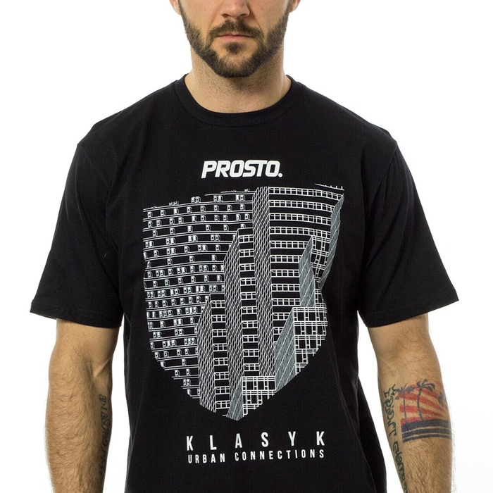 Koszulka męska Prosto Klasyk t-shirt Metropolis black