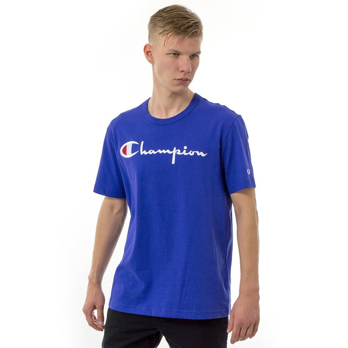 Champion t-shirt Reverse Weave Embroidered Script Logo Tee blue (210972/BS103)