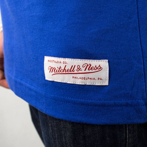 Koszulka Mitchell and Ness t-shirt Black and White Logo Traditional Golden State Warriors royal