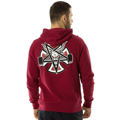 Thrasher X Independent sweatshirt hoody Pentagram Cross red