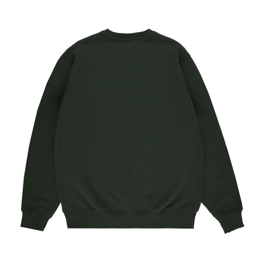 Prosto Klasyk bluza męska Crewneck Base dark green