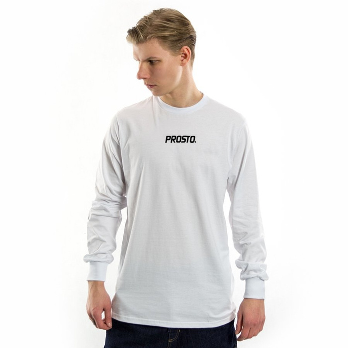 Koszulka męska z długim rękawem Prosto Klasyk longsleeve Basic FW21 white