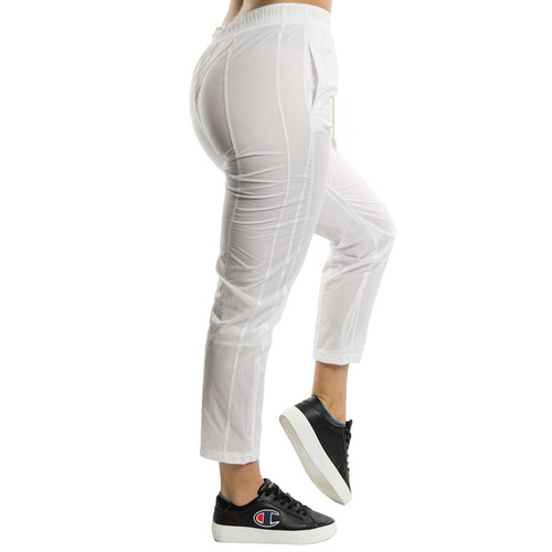 Champion spodnie dresowe damskie Premium Reverse Weave Tape Details Slim Fit Track Pants white (112900/WW001)