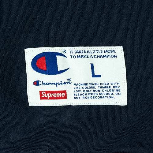 Bluza męska Supreme x Champion crewneck Stay In School navy