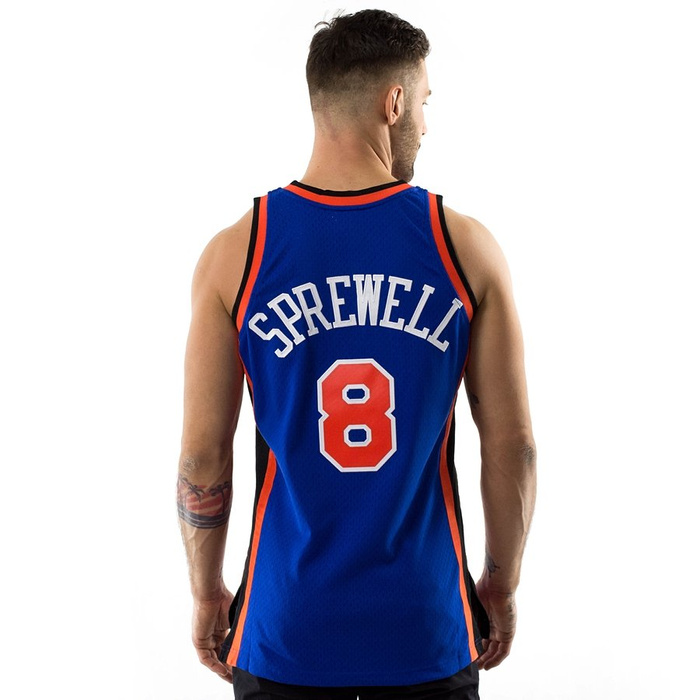 Mitchell and Ness swingman jersey New York Knicks Latrell Sprewell 1998-99 royal