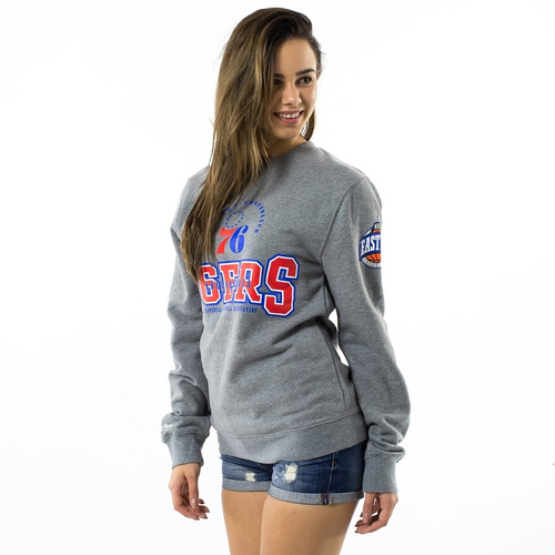 Mitchell and Ness sweatshirt crewneck Technical Foul Philadelphia 76ers grey heather