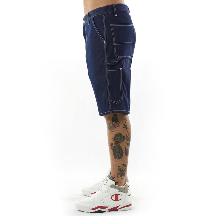 Krótkie spodnie Carhartt WIP Ruck Single Knee Short Norco Blue Dnim blue rigid