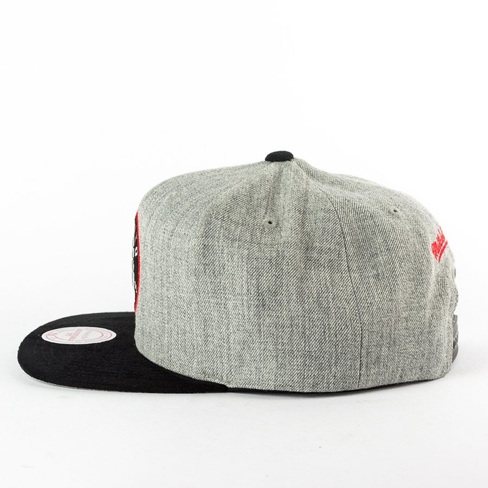 Czapka Mitchell and Ness snapback Heather Micro Toronto Raptors grey heather / black