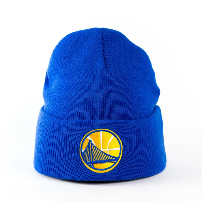 Czapka zimowa Mitchell and Ness Logo Cuff Knit Golden State Warriors royal