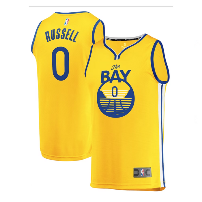 Fanatics Replica Jersey NBA Statement Edition Golden State Warriors D'Angelo Russell yellow (Youth Collection)