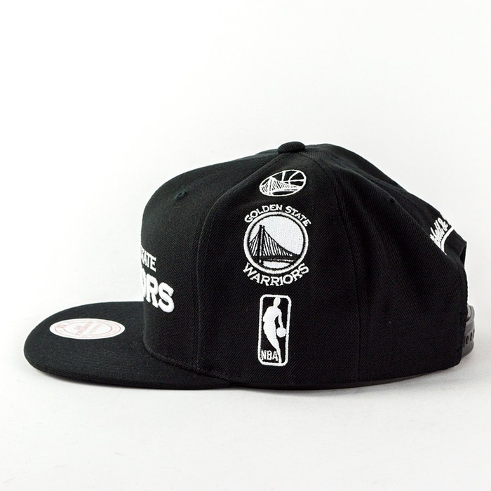 Mitchell and Ness snapback Team Logo History Golden State Warriors black