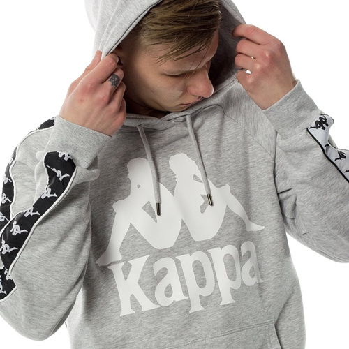 Bluza męska z kapturem Kappa hoody Ernie grey melange