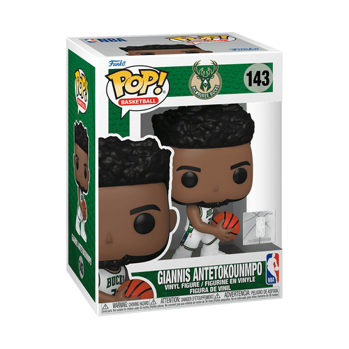 Funko Pop figurka kolekcjonerska Giannis Antetkounmpo Milmwaukee Bucks 2022 white 143