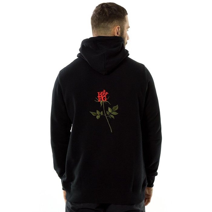 Kamuflage sweatshirt hoody Black Rose black