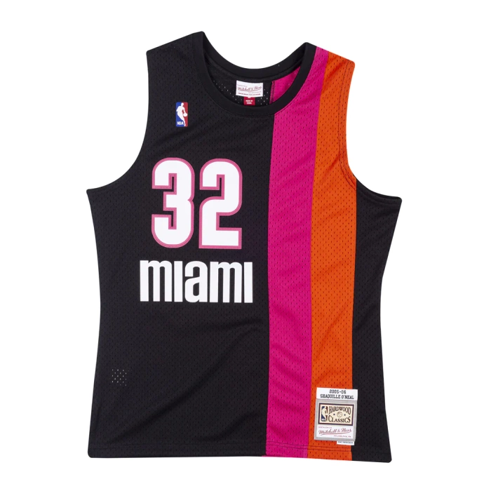 Mitchell and Ness Swingman Jersey NBA Floridians Miami Heat Shaquille O’Neal 2005-06 black