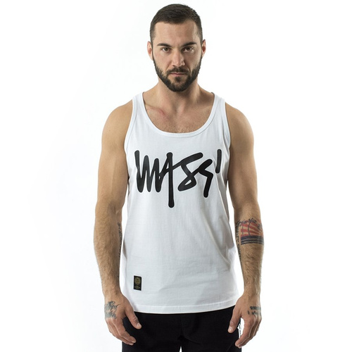 Koszulka męska Mass Denim tank top Signature white $