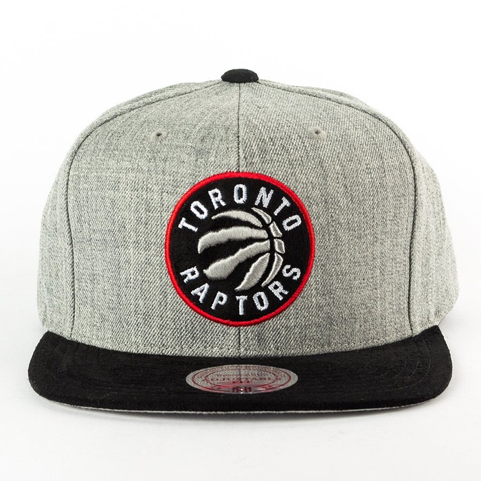 Czapka Mitchell and Ness snapback Heather Micro Toronto Raptors grey heather / black
