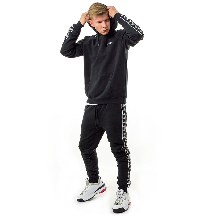 Bluza męska z kapturem Kappa hoody Finnus caviar