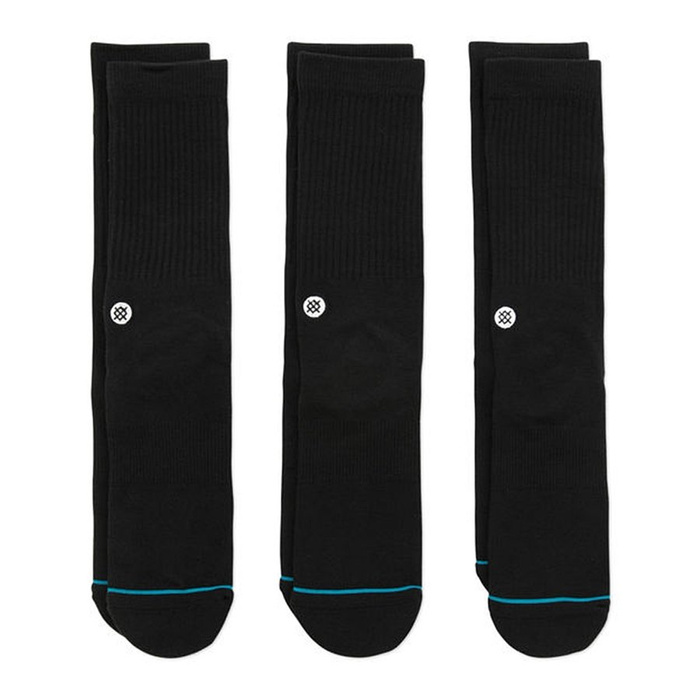 3 Pack Skarpet Stance socks Uncommon Solids Icon black