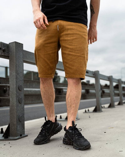 NewBadLine krótkie spodnie męskie materiałowe Icon 3932 brown