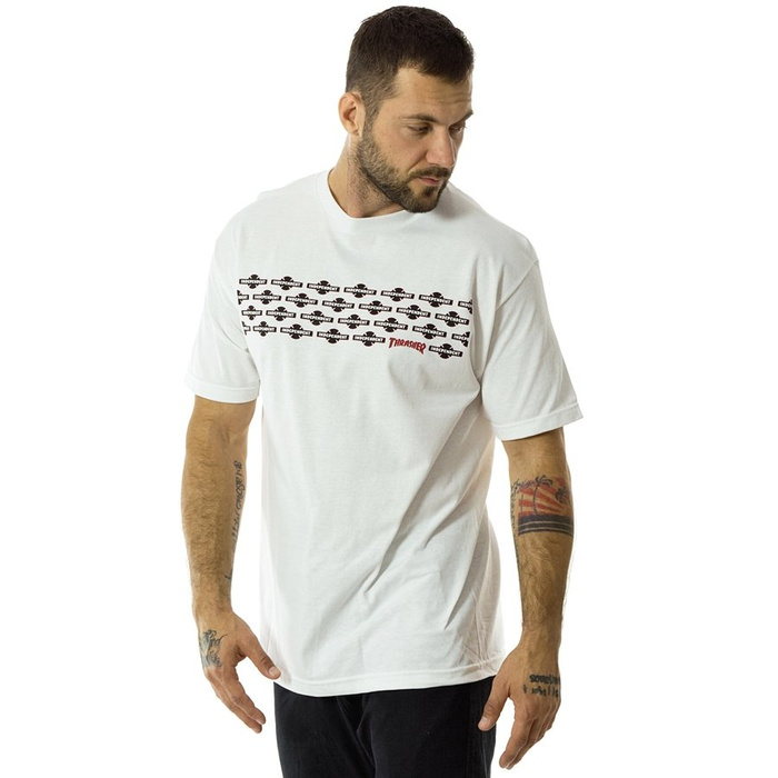 Koszulka męska Thrasher x Independent  t-shirt Pentagram white