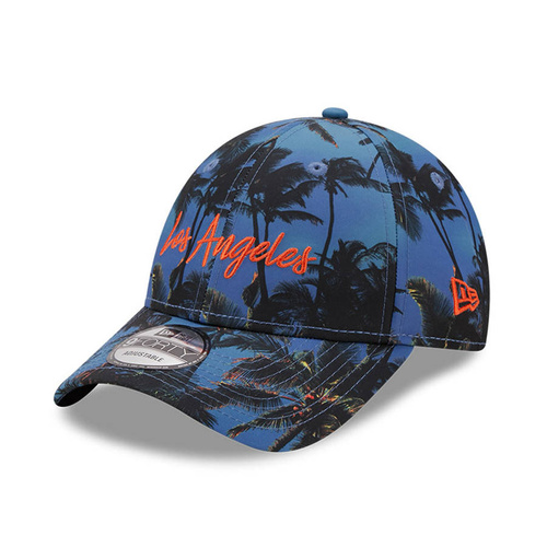 New Era cap 9FORTY Tropical Print blue