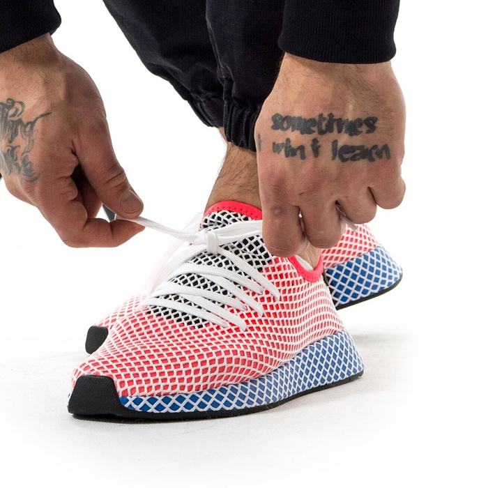 Buty męskie Adidas Originals Deerupt Runner solar red / solar red / bluebird (CQ2624) 40