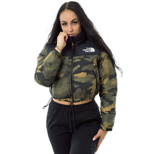 KThe North Face jacket W 1996 Nuptse Crop camo / black (T93XE2F32)